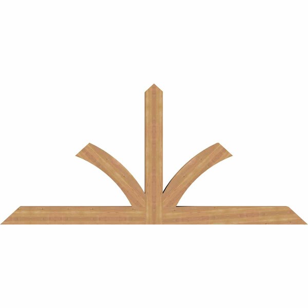 Ekena Millwork Richland Timber Gable Bracket, Western Red Cedar, 96"W x 44"H x 5 1/2"D x 5 1/2"F, 11/12 Pitch GBW096X44X0606RIC00SWR - main